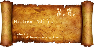 Willner Nóra névjegykártya